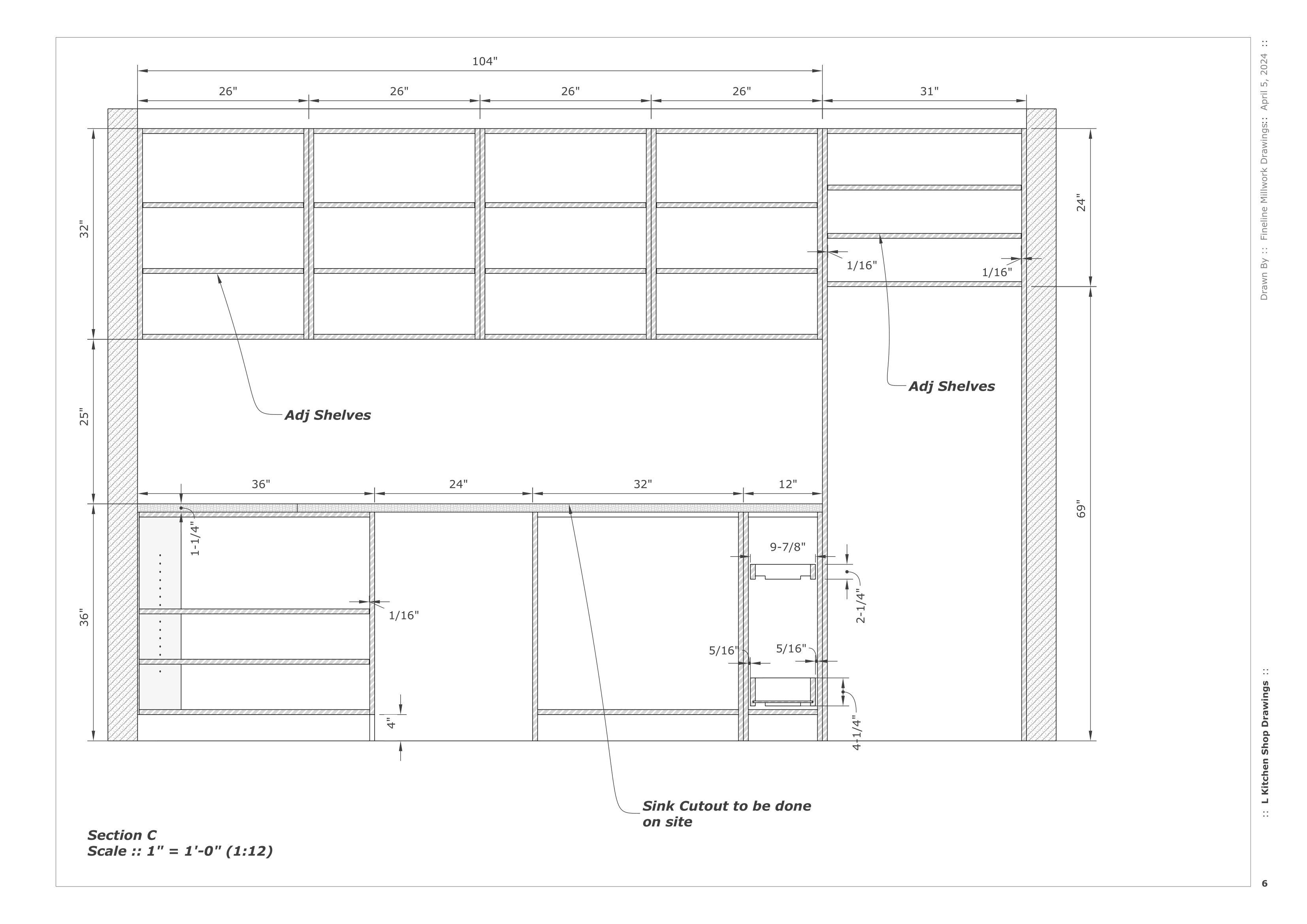 Millwork Shop Drawings