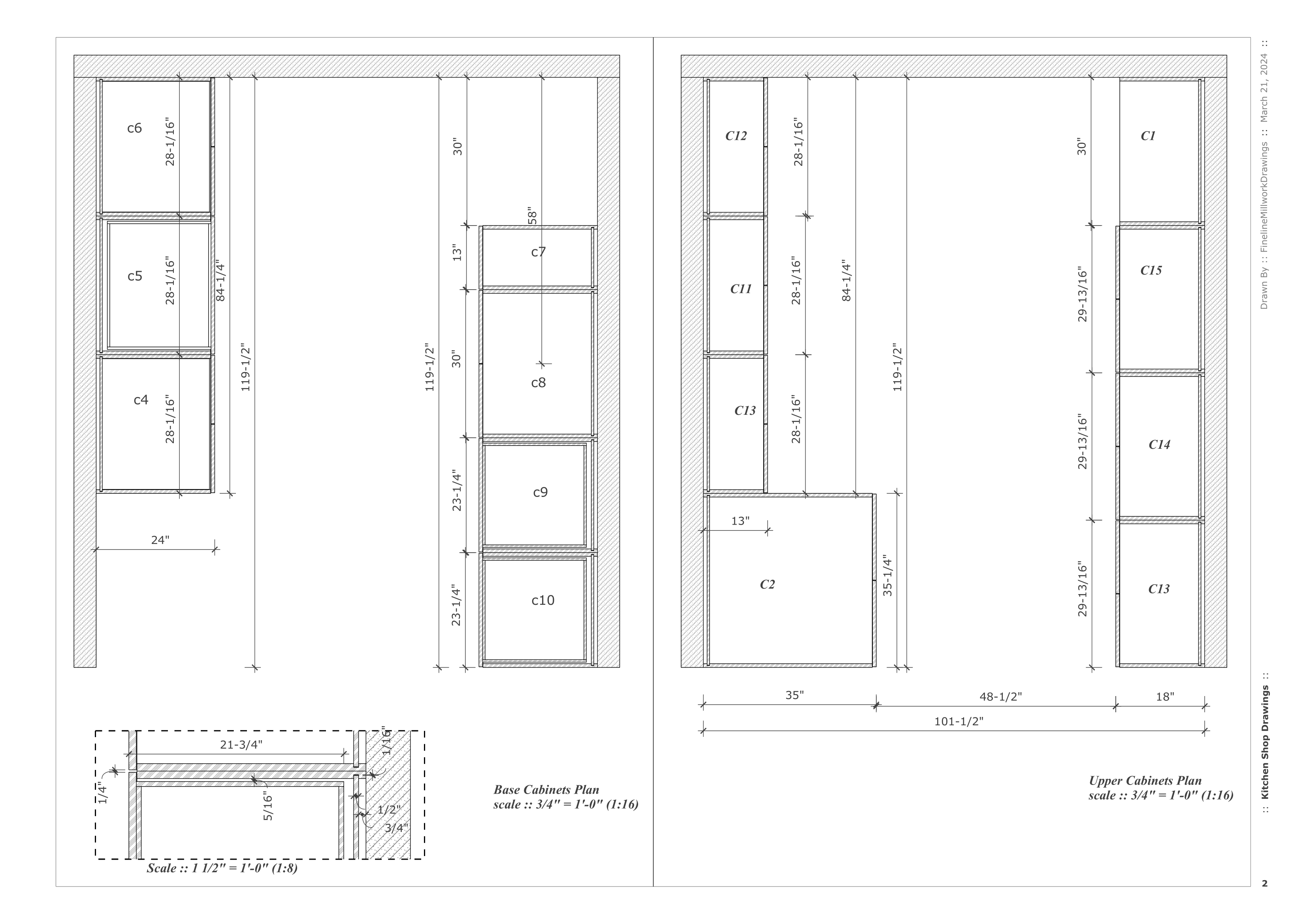 Fineline Millwork Drawings Shop Drawings