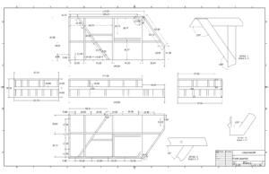 Podium Karaoke Stage Design BY Fineline millwork Drawing