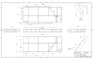 Podium Karaoke Stage Design BY Fineline millwork Drawing