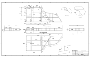 Podium Karaoke Stage Design BY Fineline millwork Drawing