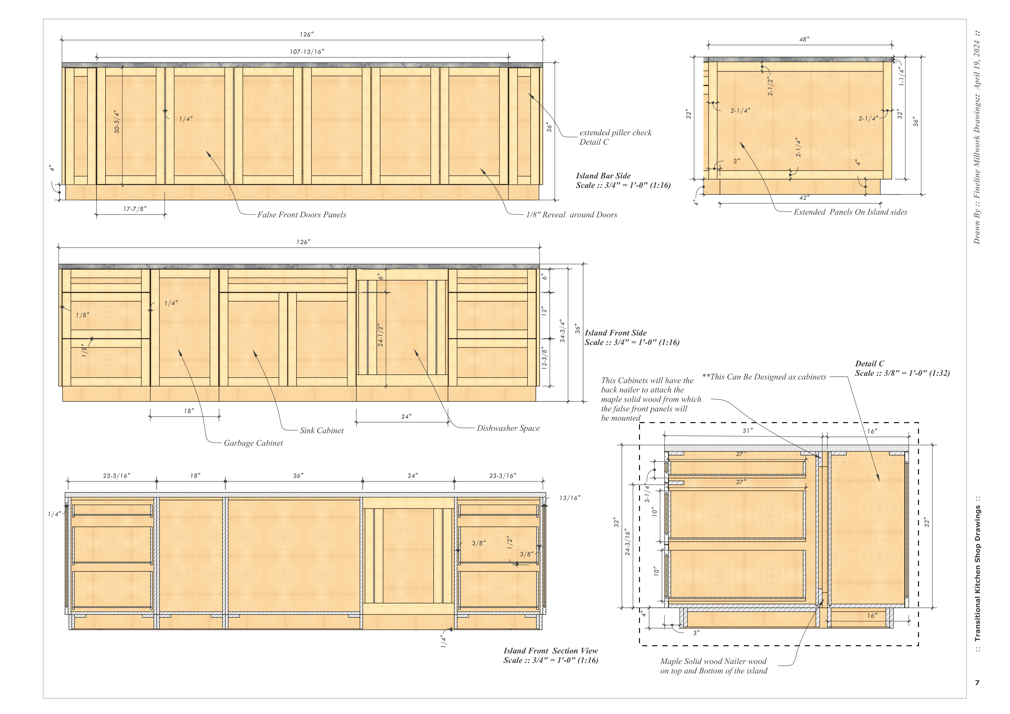 Fineline Millwork Drawings