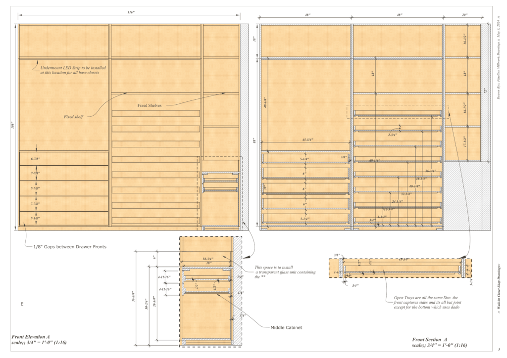 DIY Closet Shop Drawings Construction Plans